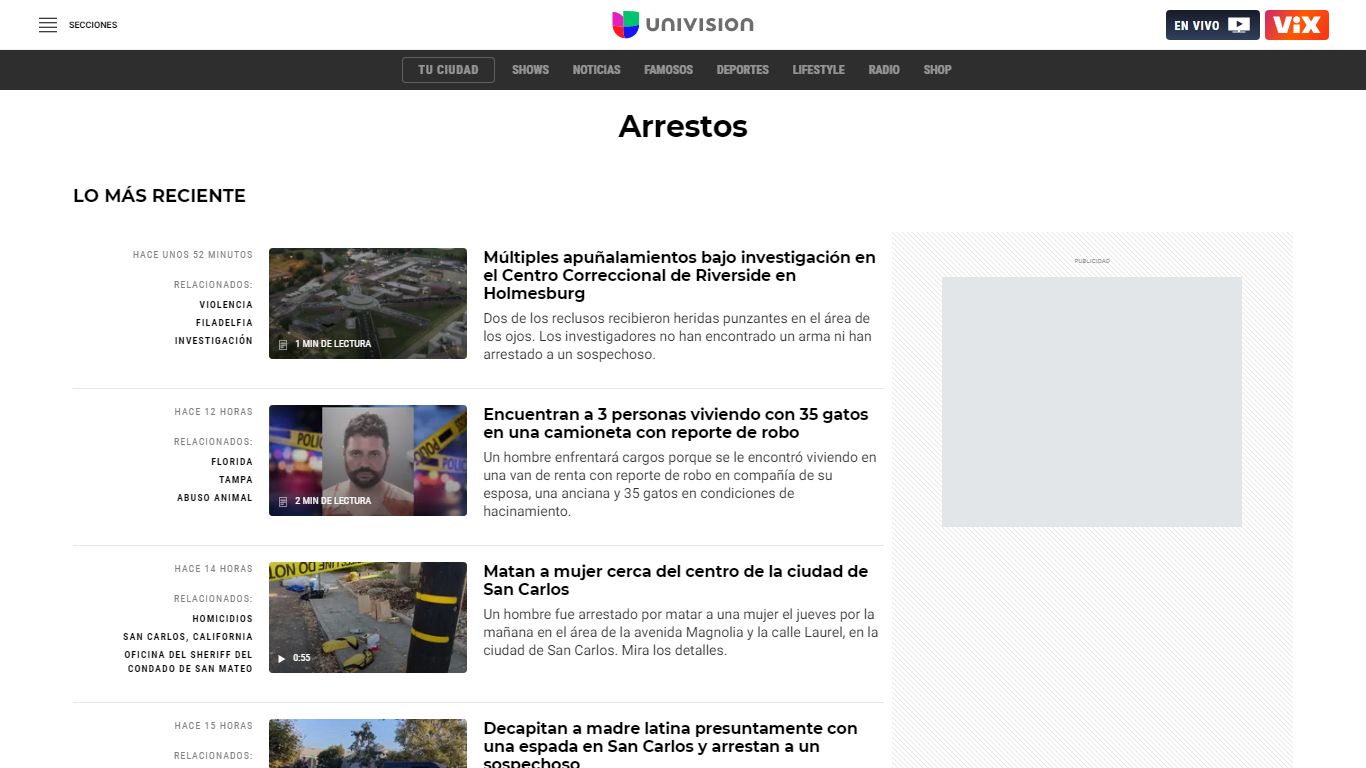 Arrestos: Últimas noticias, videos y fotos de Arrestos | Univision
